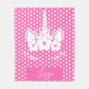 Polaire Couverture Unicorne Face de licorne