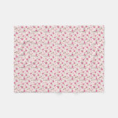 Polaire Couverture végétale rose Fleur sauvage (Devant (Horizontal))