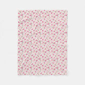 Polaire Couverture végétale rose Fleur sauvage (Devant)
