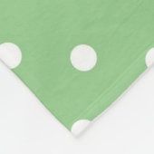Polaire Couverture verte d'ouatine de point de polka (Coin)