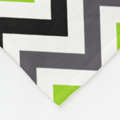 Polaire Couverture verte noire de monogramme de Quatrefoil (Coin)