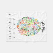 Polaire Couverture verticale d'étape importante de bébé (Devant (Horizontal))