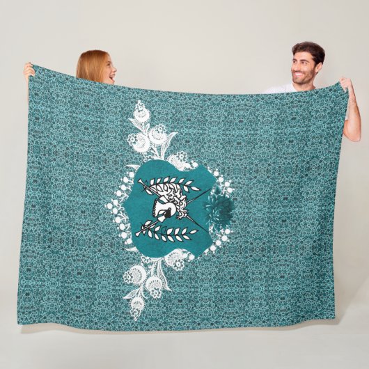 Polaire Couverture vintage romantique (En situation)