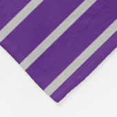 Polaire Couverture violette avec rayures blanches (Coin)