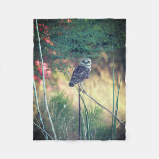 Polaire Creuser la petite couverture d'ouatine de hibou