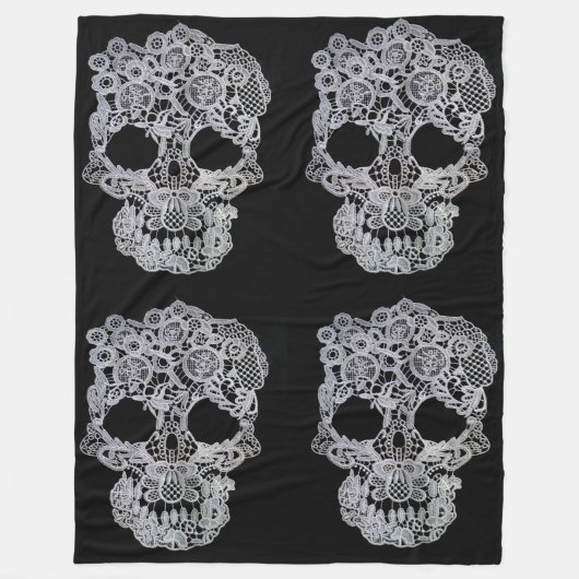 Polaire Crochet crâne couverture (Devant)