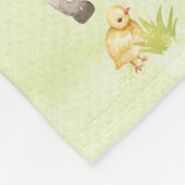 Polaire Cute Aquarelle ferme animal bébé couverture (Coin)