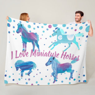 Polaire Cute Blue Aqua Couverture de pivoine personnalisée