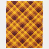 Polaire Cute Citrouille Orange Plaid Grosse couverture en (Devant)