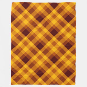 Polaire Cute Citrouille Orange Plaid Grosse couverture en