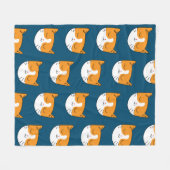 Polaire Cute couverture de chat dorée (Devant (Horizontal))