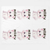 Polaire Cute couverture de chat Meow (Devant (Horizontal))