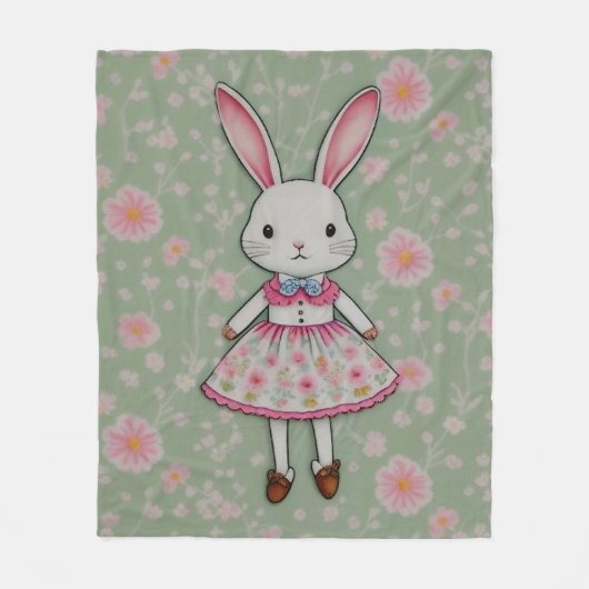 Polaire Cute couverture lapin (Devant)