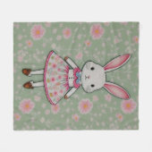 Polaire Cute couverture lapin (Devant (Horizontal))