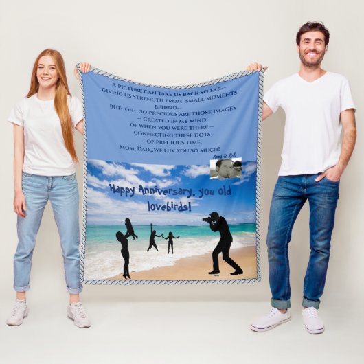 Polaire Cute personnalisable, couverture en molleton de ta (En situation)