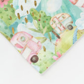 Polaire Cute Pink Camper Couverture Camping (Coin)