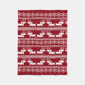 Polaire Dachshund Fair Isle Vilain Couverture Sweat de Noë (Devant)