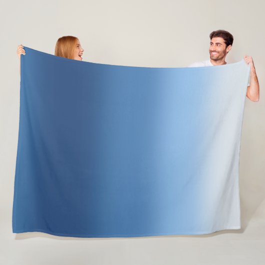 Polaire Dégradé de la couverture de l'ombre bleu (En situation)