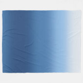 Polaire Dégradé de la couverture de l'ombre bleu (Devant (Horizontal))