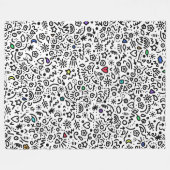 Polaire Des Doodles ! Pops de couverture couleur (Devant (Horizontal))