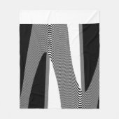 Polaire Design D'Art Op Noir Et Blanc, Couverture En Toiso (Devant)