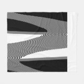 Polaire Design D'Art Op Noir Et Blanc, Couverture En Toiso (Devant (Horizontal))