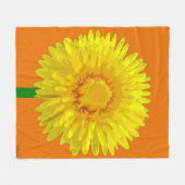 Polaire Design de couverture en toison "Sunshine Flower". (Devant (Horizontal))