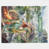 Polaire Dinosaur préhistorique couverture Cadeaux Garçons  (Devant (Horizontal))