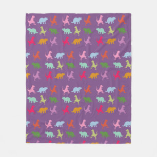 Polaire Dinosaures Coloré Couverture en laine