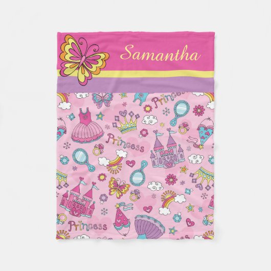 Polaire Douce couverture Princesse Fleece (Devant)