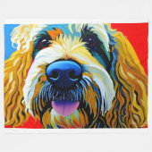 Polaire Douce, Très Grande, Couverture En Toison. Goldendo (Devant (Horizontal))