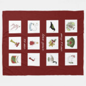 Polaire Douze Jours de Noël Ma Vraie couverture d'amour (Devant (Horizontal))