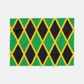Polaire Drapeau Jamaïcain Fleece Jetez la couverture (Devant (Horizontal))