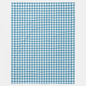 Polaire Élégant Rustic Navy Bleu Couverture Plaid Motif (Devant)