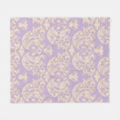 Polaire Élégante couverture en molleton de damas baroque l (Devant (Horizontal))