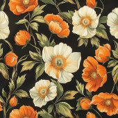 Polaire Élégante couverture florale verte en terre cuite e