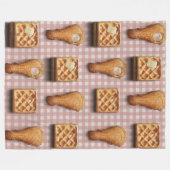 Polaire en vichy couverture de gaufres de poulet (Devant (Horizontal))