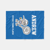 Polaire Enfants toison couverture pour le futur joueur de  (Devant (Horizontal))