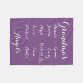 Polaire Entièrement couverture de Grandkids de Cutomizable (Devant (Horizontal))