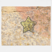 Polaire Étoile dorée dans la couverture FLEECE de rochers (Devant (Horizontal))