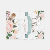 Polaire Faire-part de naissance couverture baby stat (Devant (Horizontal))