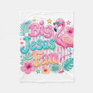 Polaire Fan de Jésus avec couverture flamant rose