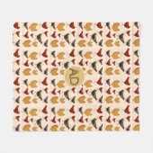 Polaire Ferme Hen | Poulets de couverture de monogramme (Devant (Horizontal))