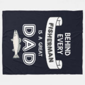 Polaire Fête des pères pêchant la grande couverture (Devant (Horizontal))