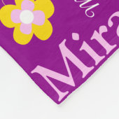 Polaire Filles jaune violet rose Miranda nom couverture (Coin)