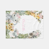 Polaire Fillette Safari Couverture bébé (Devant (Horizontal))