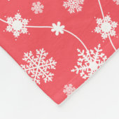 Polaire Flammes De Neige Blanches Sur Couverture De Toison (Coin)