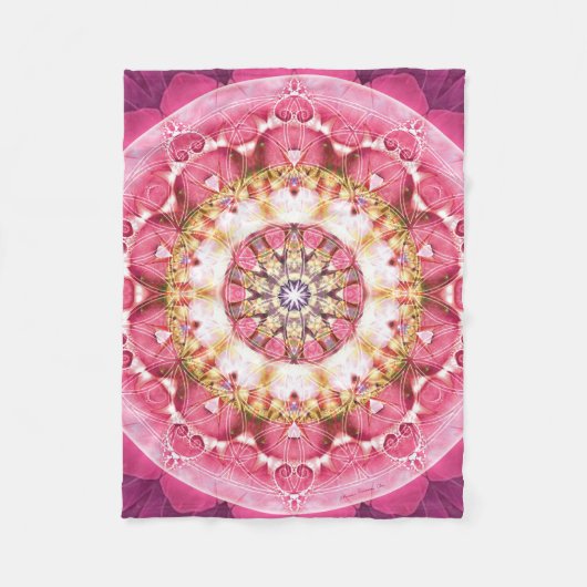 Polaire Fleur de couverture d'ouatine du mandala 5 de la (Devant)