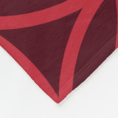 Polaire Fleur de vie - couverture - rouge & bordeaux (Coin)