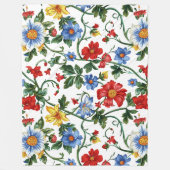 Polaire Fleurir avec audace | Couverture en molleton fleur (Devant)